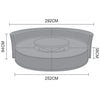 Virasat Outdoor Poolside Sunbed With Cushion Daybed (Grey)-VIRASAT FURNITURE & FURNISHING