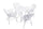 Virasat Cast Aluminium Garden Patio Seating 4 Chair and 1 Table Set-VIRASAT FURNITURE & FURNISHING