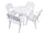 Virasat Cast Aluminium Garden Patio Seating 4 Chair and 1 Table Set-VIRASAT FURNITURE & FURNISHING
