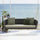 Virasat Three Seater Hanging Swing Without Stand For Balcony, Garden Swing (Dark Grey) Braided & Rope-VIRASAT FURNITURE & FURNISHING