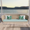 Virasat Three Seater Hanging Swing Without Stand For Balcony, Garden Swing (Cream)-VIRASAT FURNITURE & FURNISHING