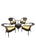 Virasat  Outdoor Patio Seating Set 4 Chairs and 1 Table Set (Brown)