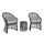 Virasat  Outdoor Patio Seating Set 2 Chairs 1 Table