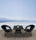 Virasat  Outdoor Patio Seating Set 2 Chairs and 1 Table Set Black