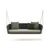 Virasat Three Seater Hanging Swing Without Stand For Balcony, Garden Swing (Dark Grey) Braided & Rope-VIRASAT FURNITURE & FURNISHING