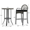 Virasat Outdoor Bar Sets 2 Chairs and 1 Table Patio Bar Set-VIRASAT FURNITURE & FURNISHING