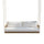 Virasat Three Seater Hanging Swing Without Stand For Balcony, Garden Swing (Tan + White)-VIRASAT FURNITURE & FURNISHING