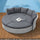 Virasat Outdoor Poolside Sunbed With Cushion Daybed (Grey)-VIRASAT FURNITURE & FURNISHING