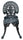 Virasat Cast Aluminium Garden Patio Seating 4 Chair and 1 Table Set (Black)-VIRASAT FURNITURE & FURNISHING