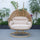 Virasat Double Seater Hanging Swing With Stand For Balcony , Garden Swing-VIRASAT FURNITURE & FURNISHING