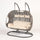Virasat Three Seater Hanging Swing With Stand For Balcony, Garden Swing (Golden)-VIRASAT FURNITURE & FURNISHING