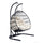 Virasat Double Seater Hanging Swing With Stand For Balcony, Garden Swing (Black) Braided and Rope-VIRASAT FURNITURE & FURNISHING
