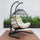 Virasat Double Seater Hanging Swing With Stand For Balcony, Garden Swing (Black) Braided and Rope-VIRASAT FURNITURE & FURNISHING