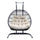 Virasat Double Seater Hanging Swing With Stand For Balcony, Garden Swing (Black) Braided and Rope-VIRASAT FURNITURE & FURNISHING