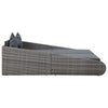 Virasat Outdoor Poolside Sunbed With Cushion Daybed (Grey)-VIRASAT FURNITURE & FURNISHING
