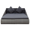 Virasat Outdoor Poolside Sunbed With Cushion Daybed (Grey)-VIRASAT FURNITURE & FURNISHING