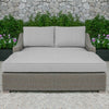 Virasat Outdoor Poolside Sunbed With Cushion Daybed (Brown)-VIRASAT FURNITURE & FURNISHING