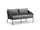Virasat Outdoor Garden Balcony Sofa Set 2 Seater, 2 Single Seater 1 Center Table Set, Braid & Rope (Dark Grey)-VIRASAT FURNITURE & FURNISHING