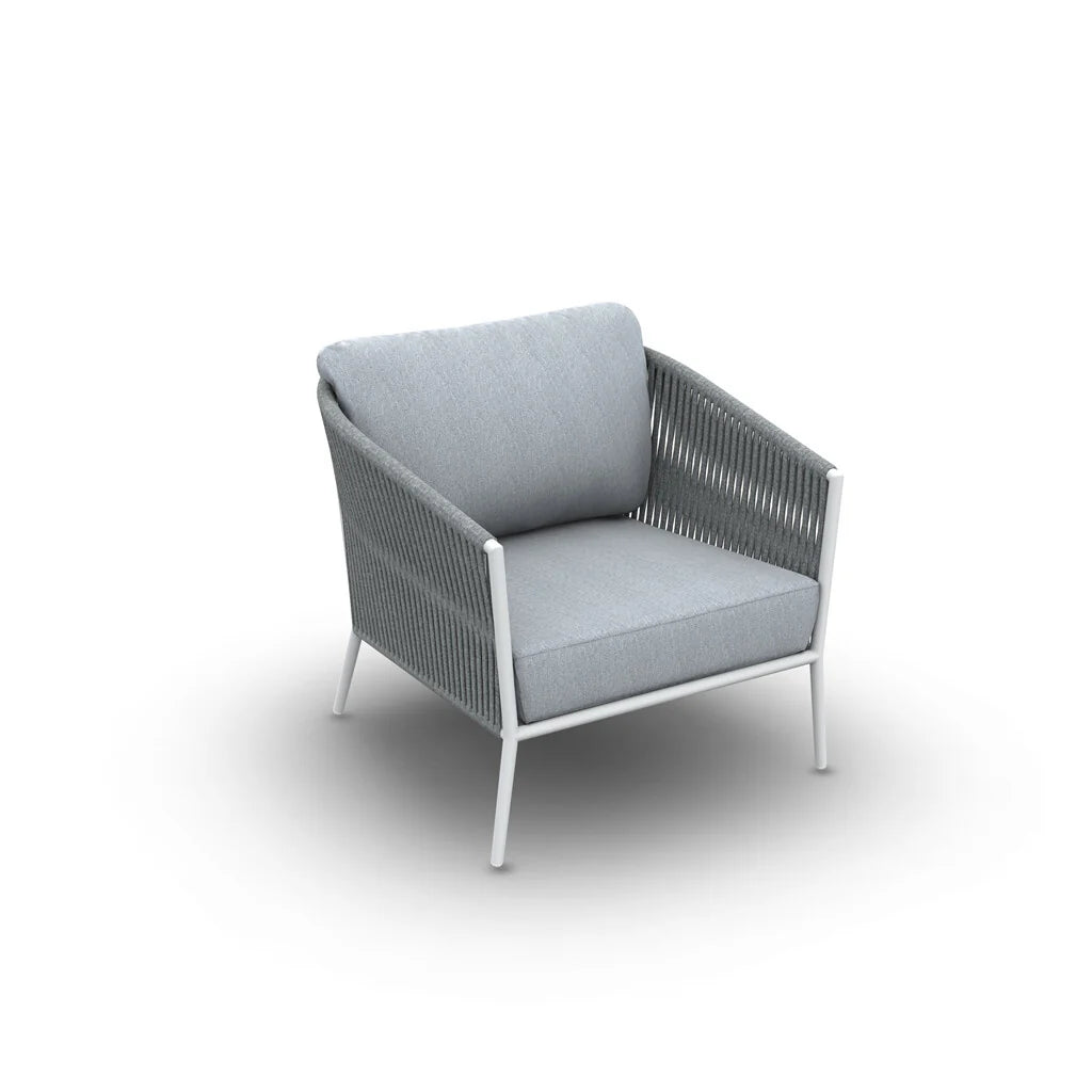 Virasat Outdoor Garden Balcony Sofa Set 2 Seater and 2 Single Seater With 2 Center Table and 1 Side Table Set, Braid & Rope (White + Grey)-VIRASAT FURNITURE & FURNISHING