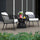 Virasat Outdoor Patio Seating Set 2 Chairs 1 Table Black White Braided Rope-VIRASAT FURNITURE & FURNISHING