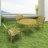 Virasat Cast Aluminium Garden Patio Seating 3 Chair and 1 Table Se-VIRASAT FURNITURE & FURNISHING