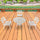 Virasat Cast Aluminium Garden Patio Seating 3 Chair and 1 Table Se-VIRASAT FURNITURE & FURNISHING