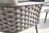 Virasat Outdoor Garden Balcony Sofa Set 3 Seater, 2 Single Seater and 1 Center Table Set, Braid & Rope (Grey)-VIRASAT FURNITURE & FURNISHING
