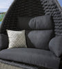 VIRASAT FURNITURE SINGLE SEATER HANGING SWING WITH STAND FOR BALCONY & GARDEN (GREY) BRAIDED & ROPE