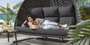 Virasat Three Seater Hanging Swing With Stand For Balcony, Garden Swing (Grey) Braid & Rope-VIRASAT FURNITURE & FURNISHING