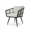 Virasat Outdoor Patio Seating Set 2 Chairs and 1 Table Set (Black + White)-VIRASAT FURNITURE & FURNISHING
