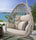 Virasat Single Seater Hanging Swing With Stand For Balcony, Garden (Natural) Braided & Rope-VIRASAT FURNITURE & FURNISHING