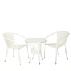 Virasat Outdoor Patio Seating Set 2 Chairs and 1 Table Set (White)-VIRASAT FURNITURE & FURNISHING