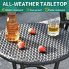 Virasat Outdoor Patio Seating Set 2 Chairs and 1 Table Set (Black)-VIRASAT FURNITURE & FURNISHING