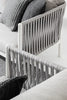 Virasat Outdoor Garden Balcony Sofa Set 3 Seater, 2 Single Seater and 1 Center Table Set, Braid & Rope (White + Grey)-VIRASAT FURNITURE & FURNISHING