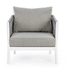 Virasat Outdoor Garden Balcony Sofa Set 3 Seater, 2 Single Seater and 1 Center Table Set, Braid & Rope (White + Grey)-VIRASAT FURNITURE & FURNISHING