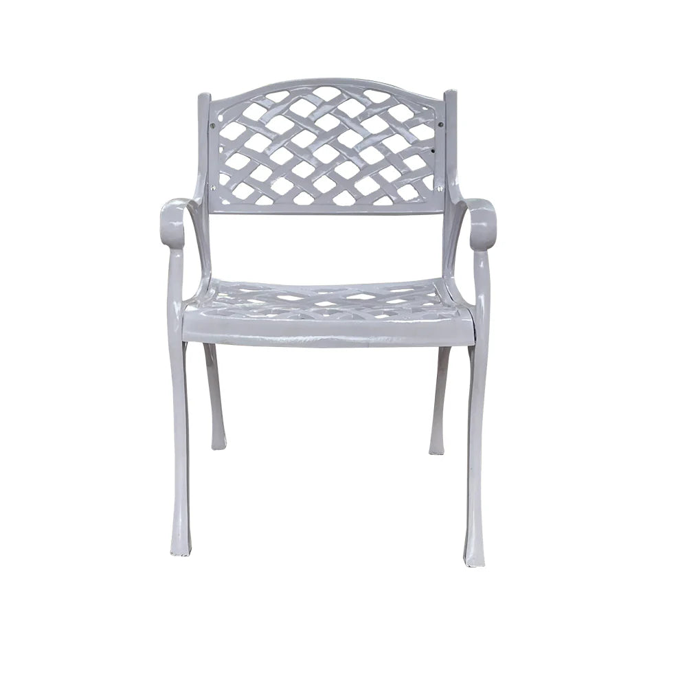 Virasat Cast Aluminium Garden Patio Seating 3 Chair and 1 Table Se-VIRASAT FURNITURE & FURNISHING