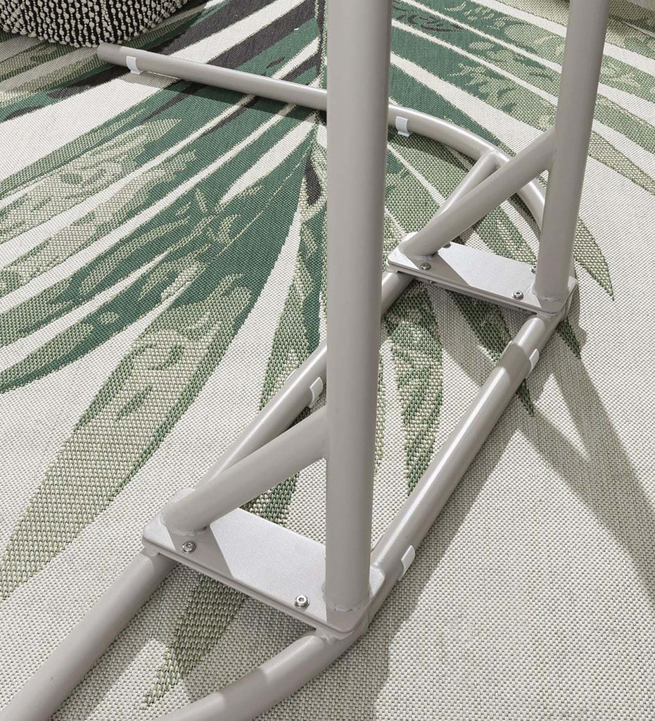 Virasat Double Seater Hanging Swing With Stand For Balcony, Garden Swing (Natural)-VIRASAT FURNITURE & FURNISHING