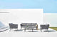 Virasat Outdoor Garden Balcony Sofa Set 3 Seater, 2 Single Seater and 1 Center Table Set, Braid & Rope (Grey)