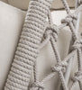 Virasat Single Seater Hanging Swing With Stand For Balcony, Garden (Natural) Braided & Rope-VIRASAT FURNITURE & FURNISHING