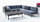 Virasat Outdoor Garden Balcony Sofa Set 3 Seater and 2 Single Seater With 1 Center Table Set (Brown + Navy Blue)-VIRASAT FURNITURE & FURNISHING