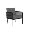 Virasat Outdoor Garden Balcony Sofa Set 2 Seater, 2 Single Seater and 1 Center Table Set Braid & Rope (Dark Grey)-VIRASAT FURNITURE & FURNISHING