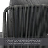 Virasat Outdoor Patio Seating Set 2 Chairs and 1 Table Set (Dark Grey)-VIRASAT FURNITURE & FURNISHING