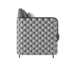 Virasat Outdoor Garden Balcony Sofa Set 2 Seater, 2 Single seater and 1 Center Table Set, Braid & Rope (Grey)-VIRASAT FURNITURE & FURNISHING