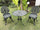 Virasat Cast Aluminium Garden Patio Seating 2 Chair and 1 Table Set (Black)-VIRASAT FURNITURE & FURNISHING