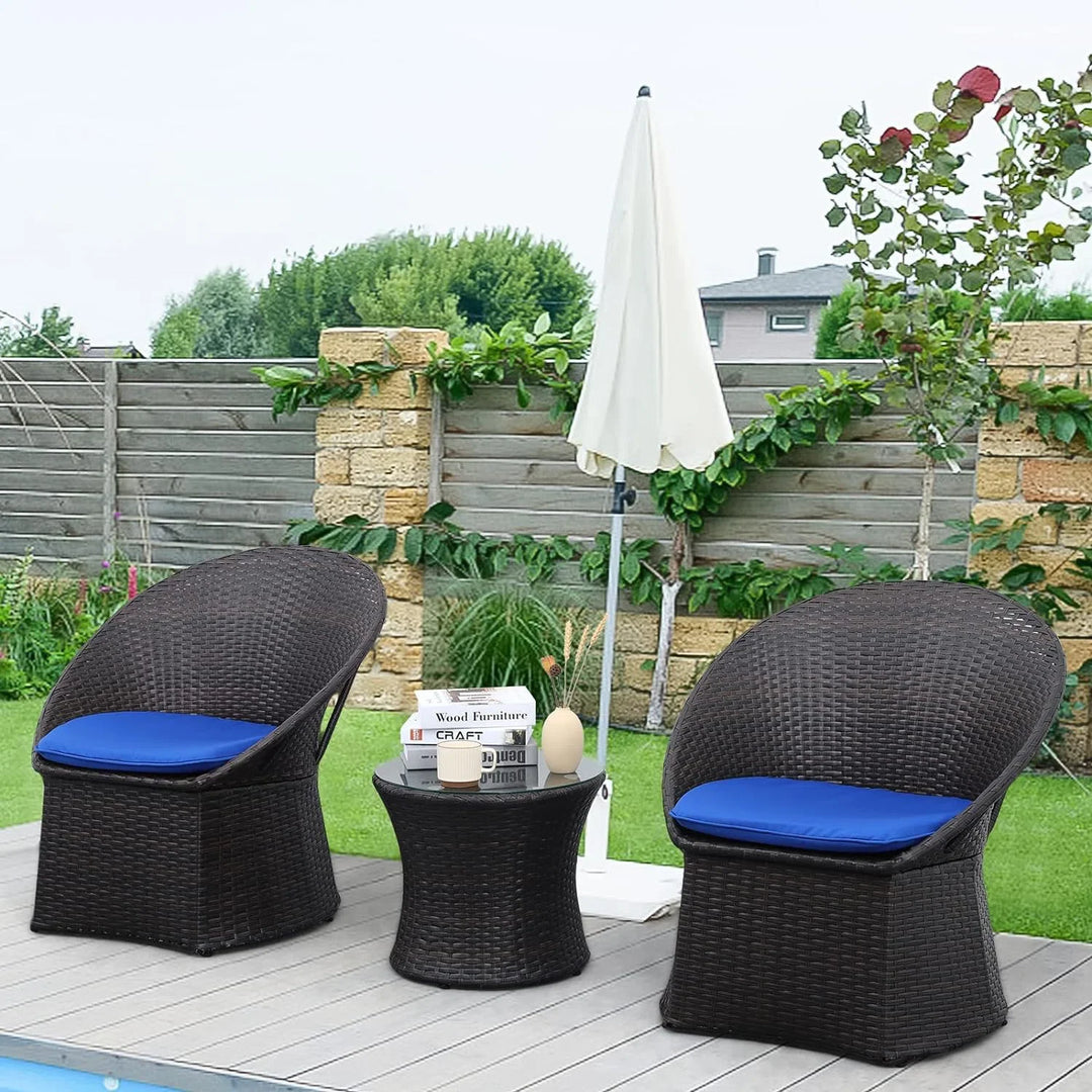 Virasat Carreon Outdoor Patio Seating Set 2 Chairs and 1 Table Set