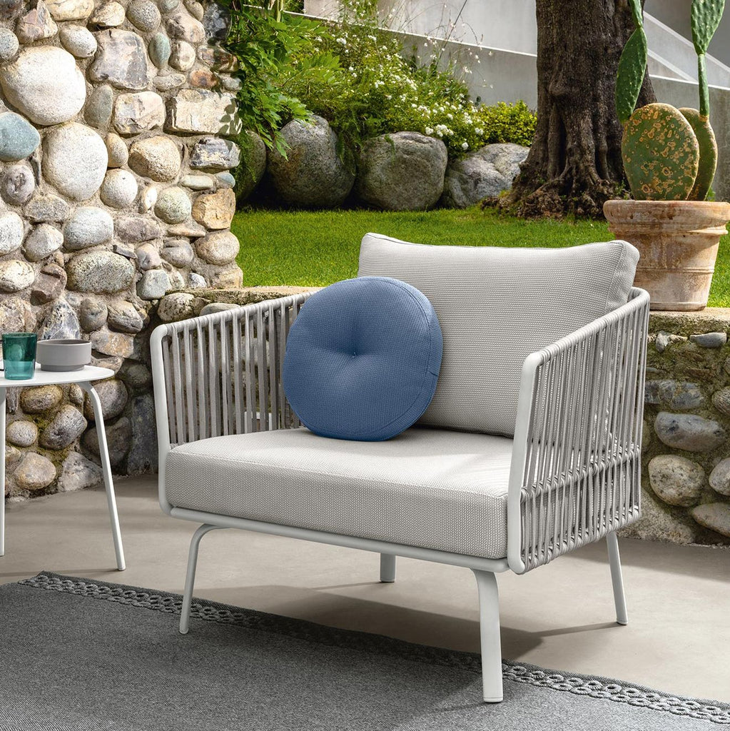 Virasat Outdoor Garden Balcony Sofa Set 2 Seater, 2 Single Seater and 2 Center Table With 1 Side Table Set, Braid & Rope (Grey)-VIRASAT FURNITURE & FURNISHING