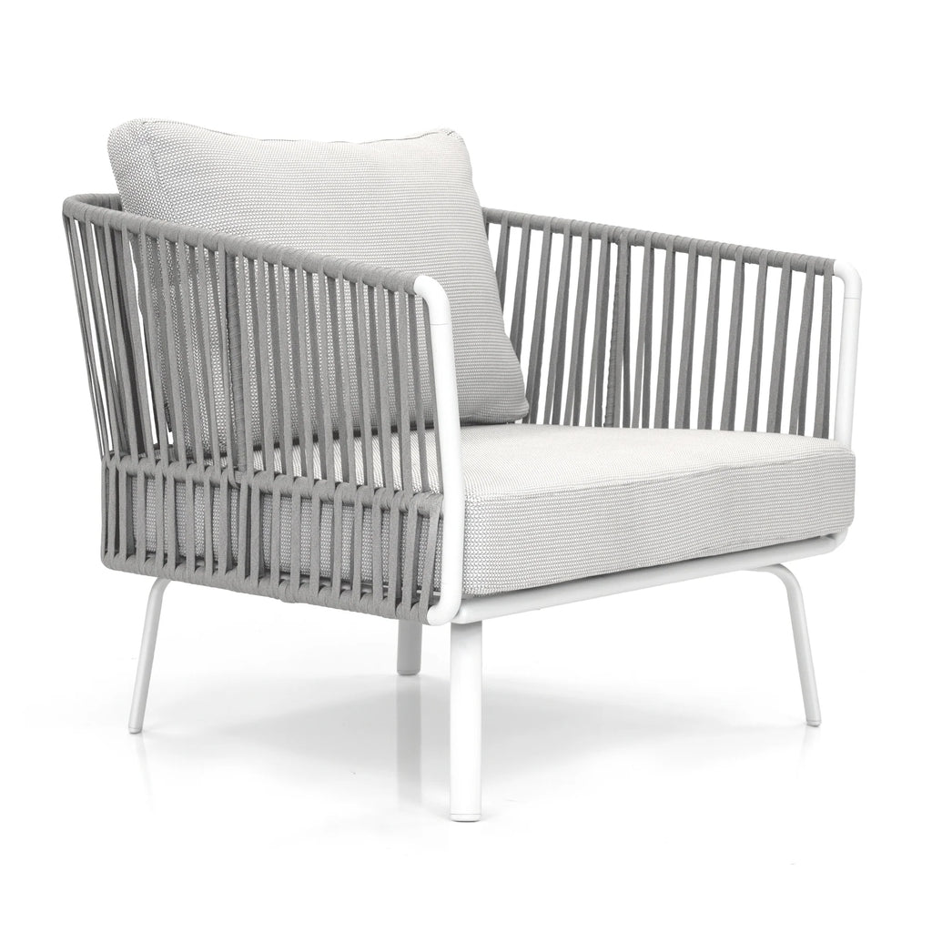 Virasat Outdoor Garden Balcony Sofa Set 2 Seater, 2 Single Seater and 2 Center Table With 1 Side Table Set, Braid & Rope (Grey)-VIRASAT FURNITURE & FURNISHING