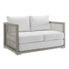 VIRASAT FURNITURE OUTDOOR WICKER WOVEN 6 PIECES SECTIONAL PATIO FURNITURE SET (GREY)