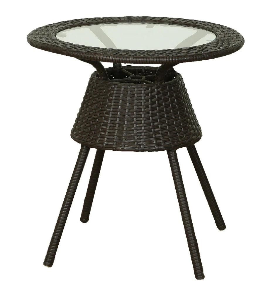 Virasat Outdoor Patio Seating Set 2 Chairs and 1 Table Set (Brown)-VIRASAT FURNITURE & FURNISHING