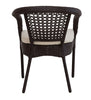 Virasat Outdoor Patio Seating Set 4 Chairs and 1 Table Set (Dark Brown)-VIRASAT FURNITURE & FURNISHING